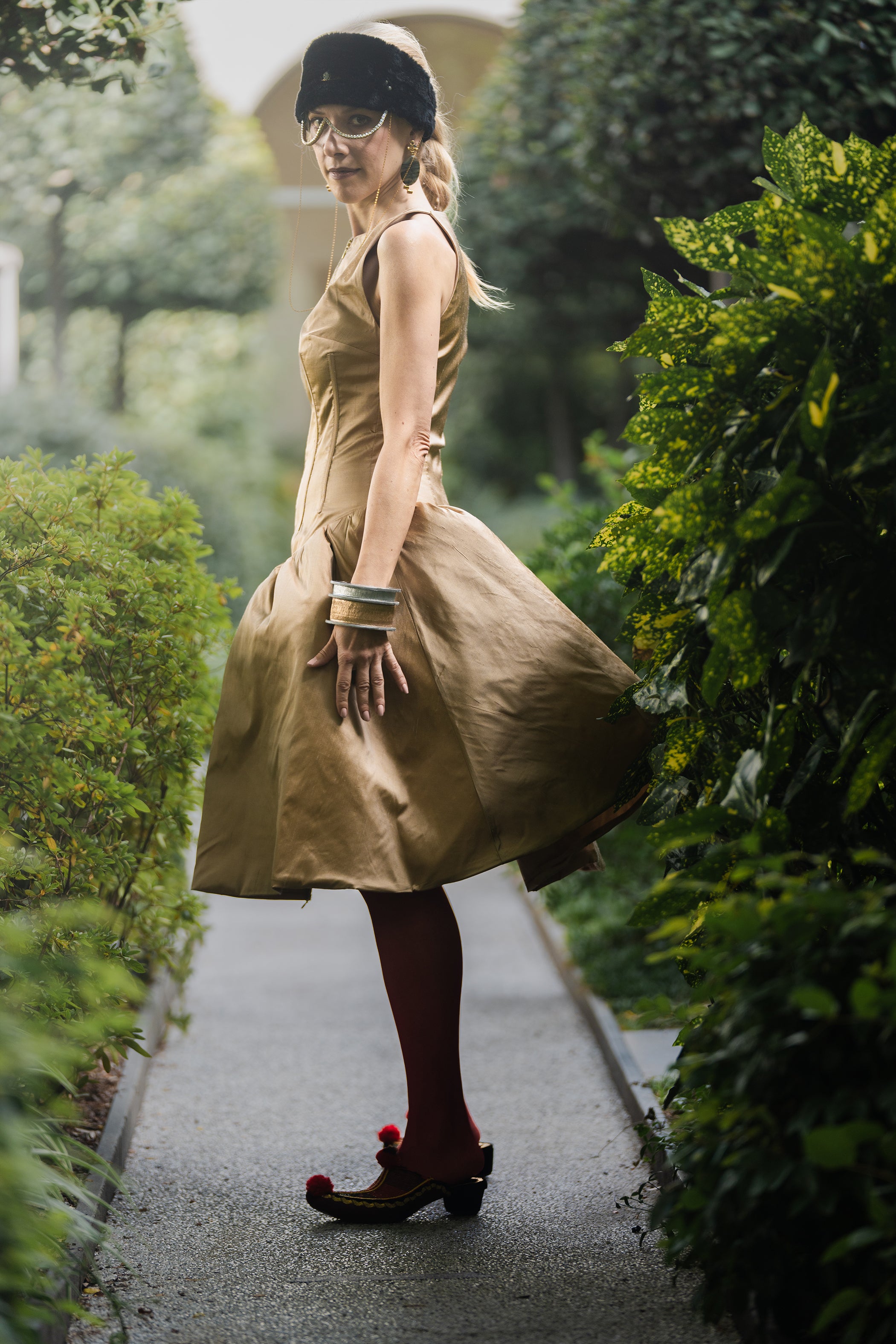 Puffy Dress with Zipper at CF
