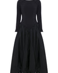 Maxi Puffy Dress Flat Black