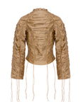Full Gathered Jacket- GOLD