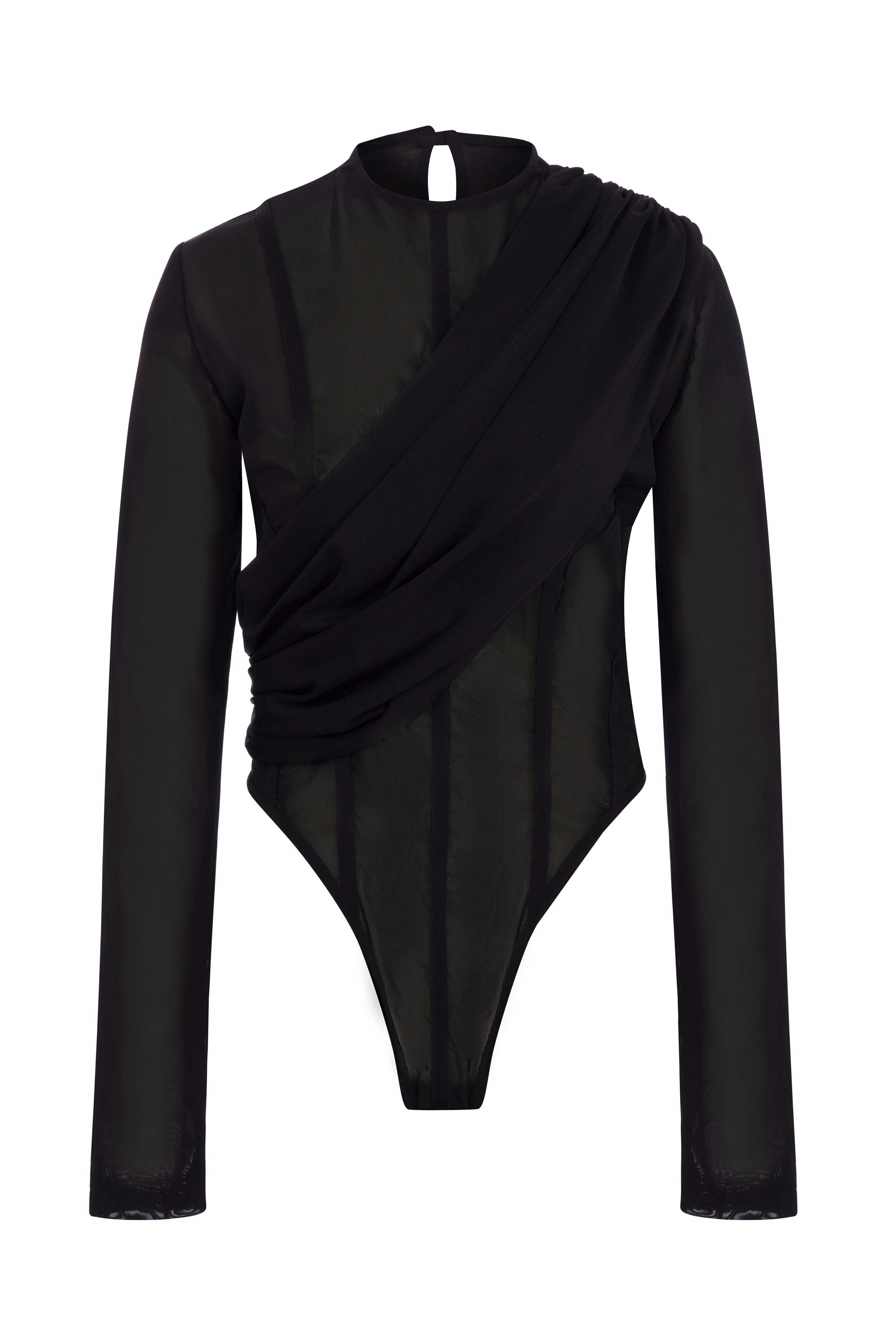 Bodysuit With Cross-over detail at The Chest – ZAN Studio
