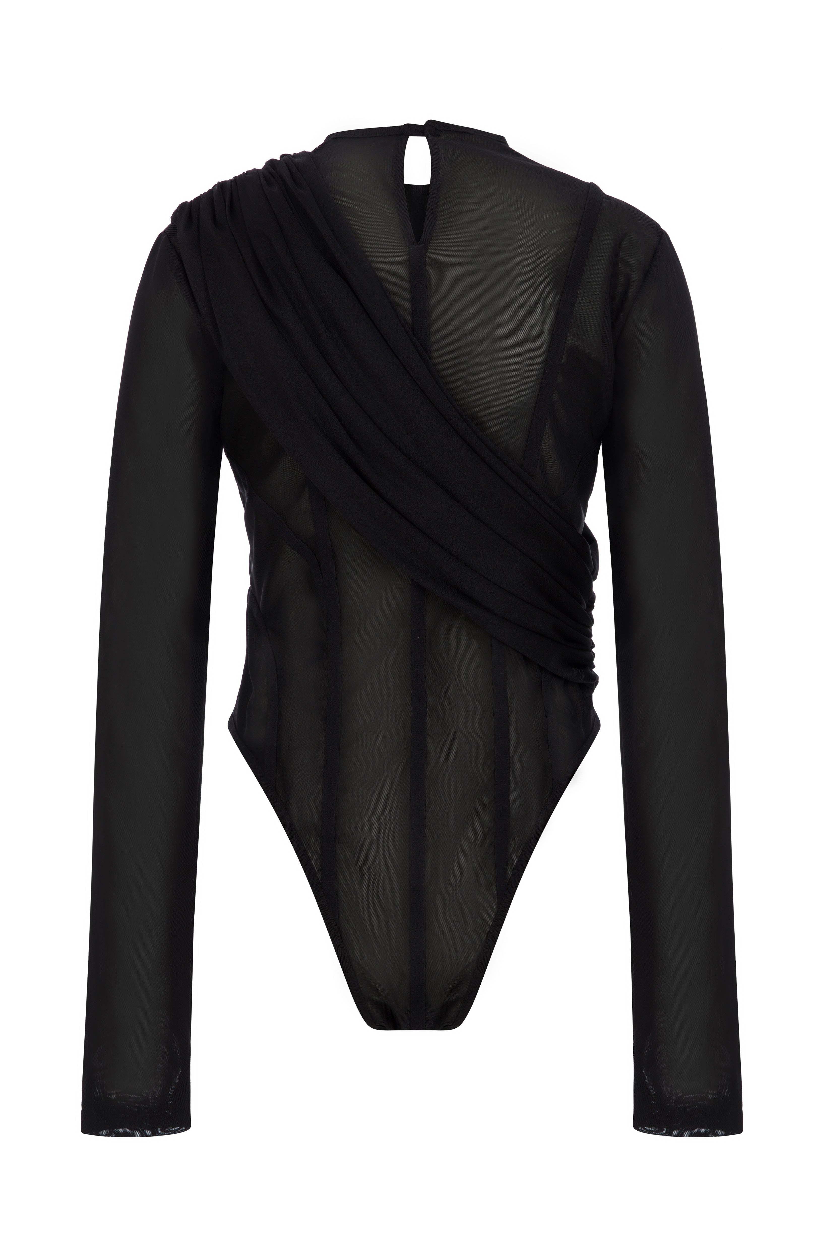 Bodysuit With Cross-over detail at The Chest – ZAN Studio