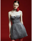 Strapless Mini Bubble Dress