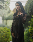 Dantel Dress With Lines - HOODED