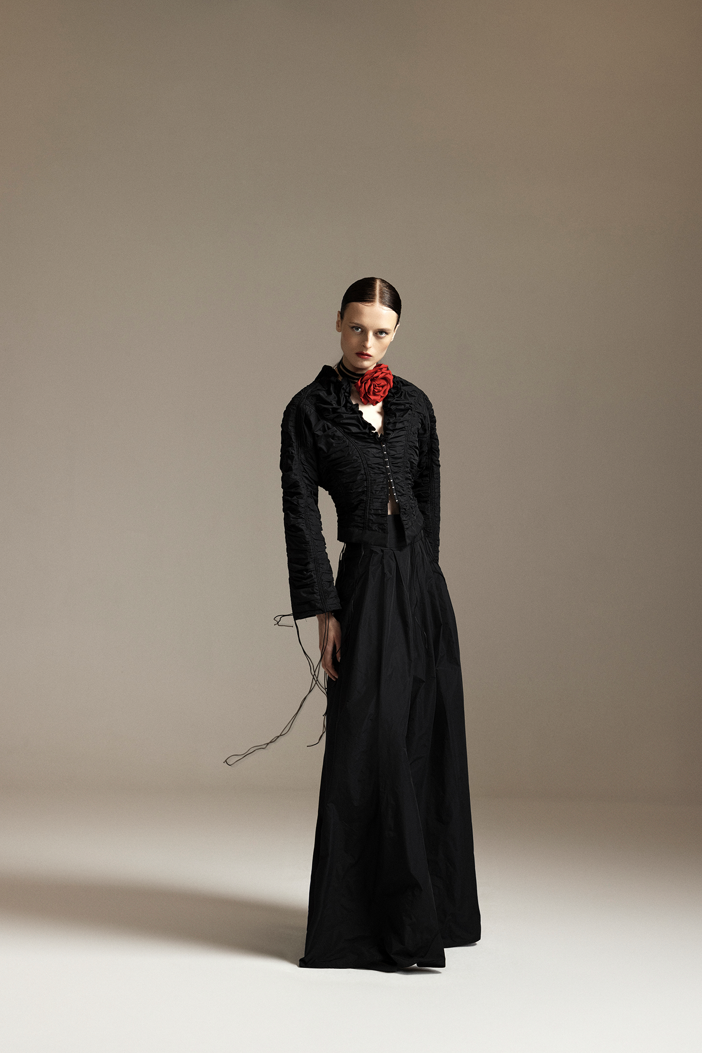 Pant With Wide Waist Black