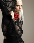 Bodysuit With Lace Sleeves