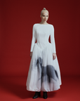 Maxi Puffy Dress White