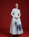 Maxi Puffy Dress White