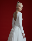Maxi Puffy Dress White