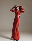 Hooded Red Dress