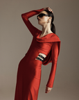 Hooded Red Dress