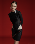 Bodysuit With Cross-over detail at The Chest