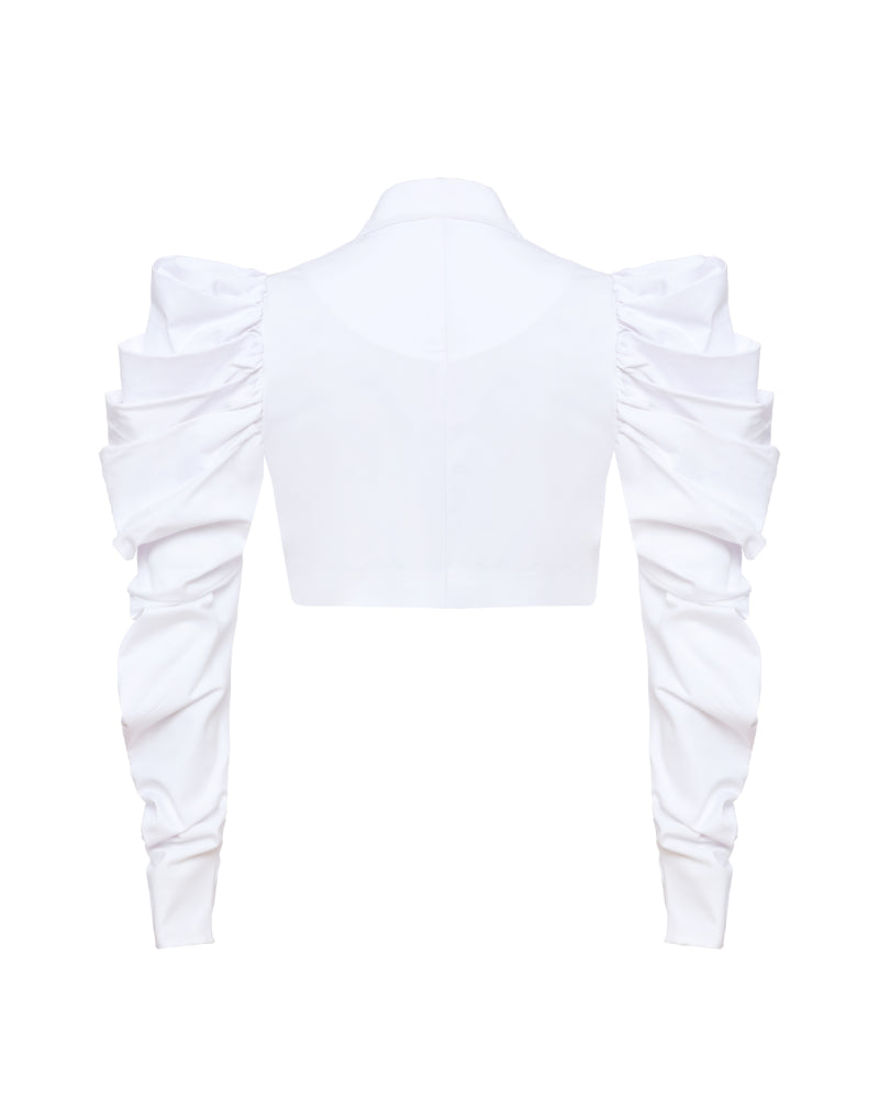 Cropped Jacket with Wing