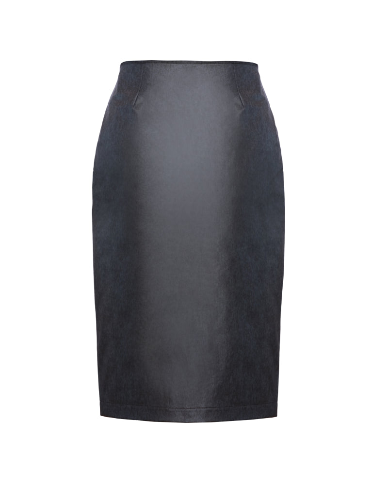 Double Buttoned Straight Skirt