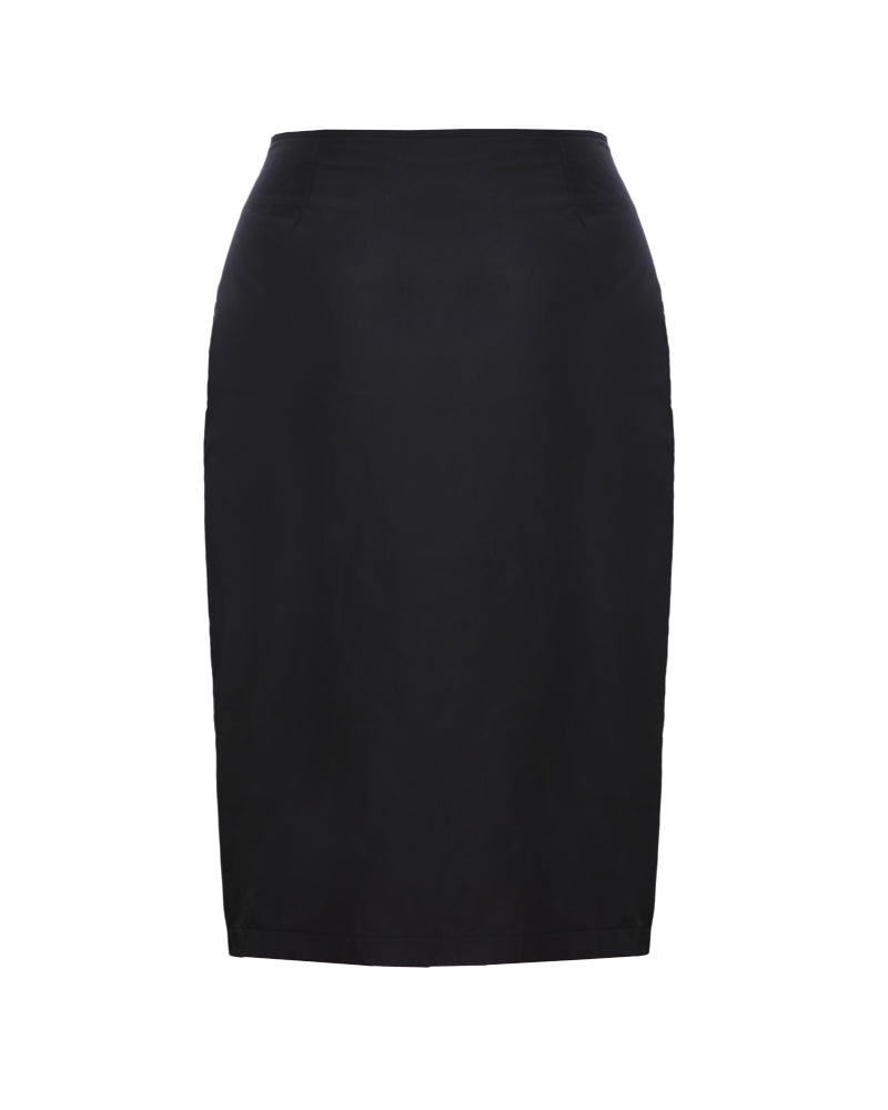 Double Buttoned Straight Skirt