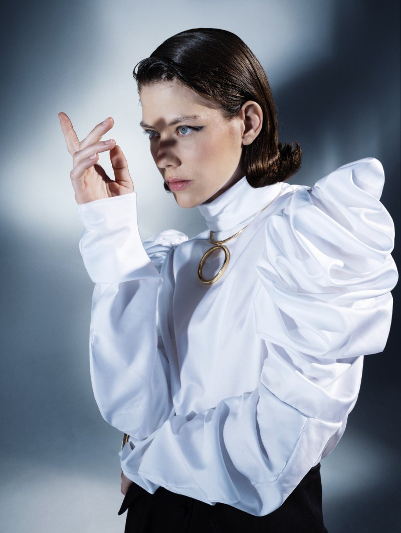 yilon 新作BIJOU OFFSHOULDER BLOUSE ホワイト yilon 新作BIJOU OFFSHOULDER BLOUSE ホワイト