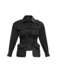 Oversize Army Jacket with Belt