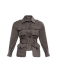 Oversize Army Jacket with Belt