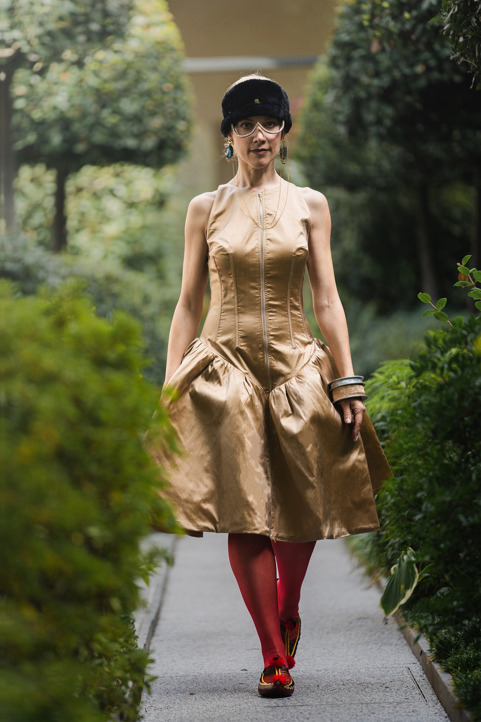 Puffy Dress with Zipper at CF