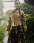 Full Gathered Jacket- GOLD
