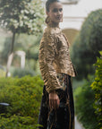 Full Gathered Jacket- GOLD