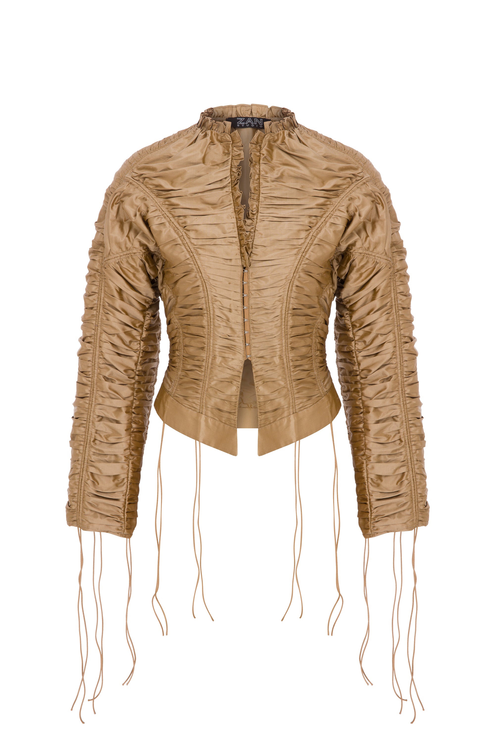 Full Gathered Jacket- GOLD