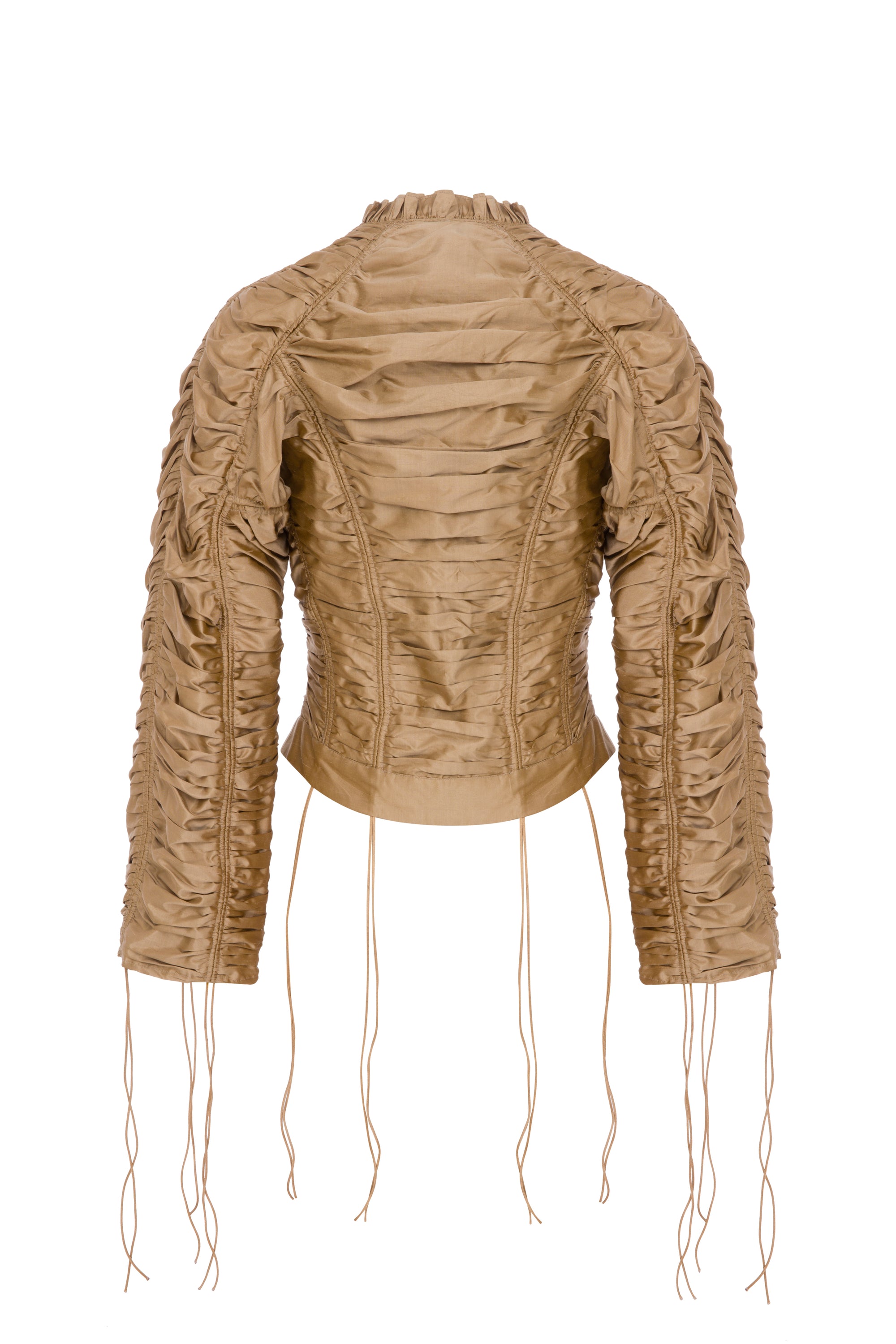 Full Gathered Jacket- GOLD