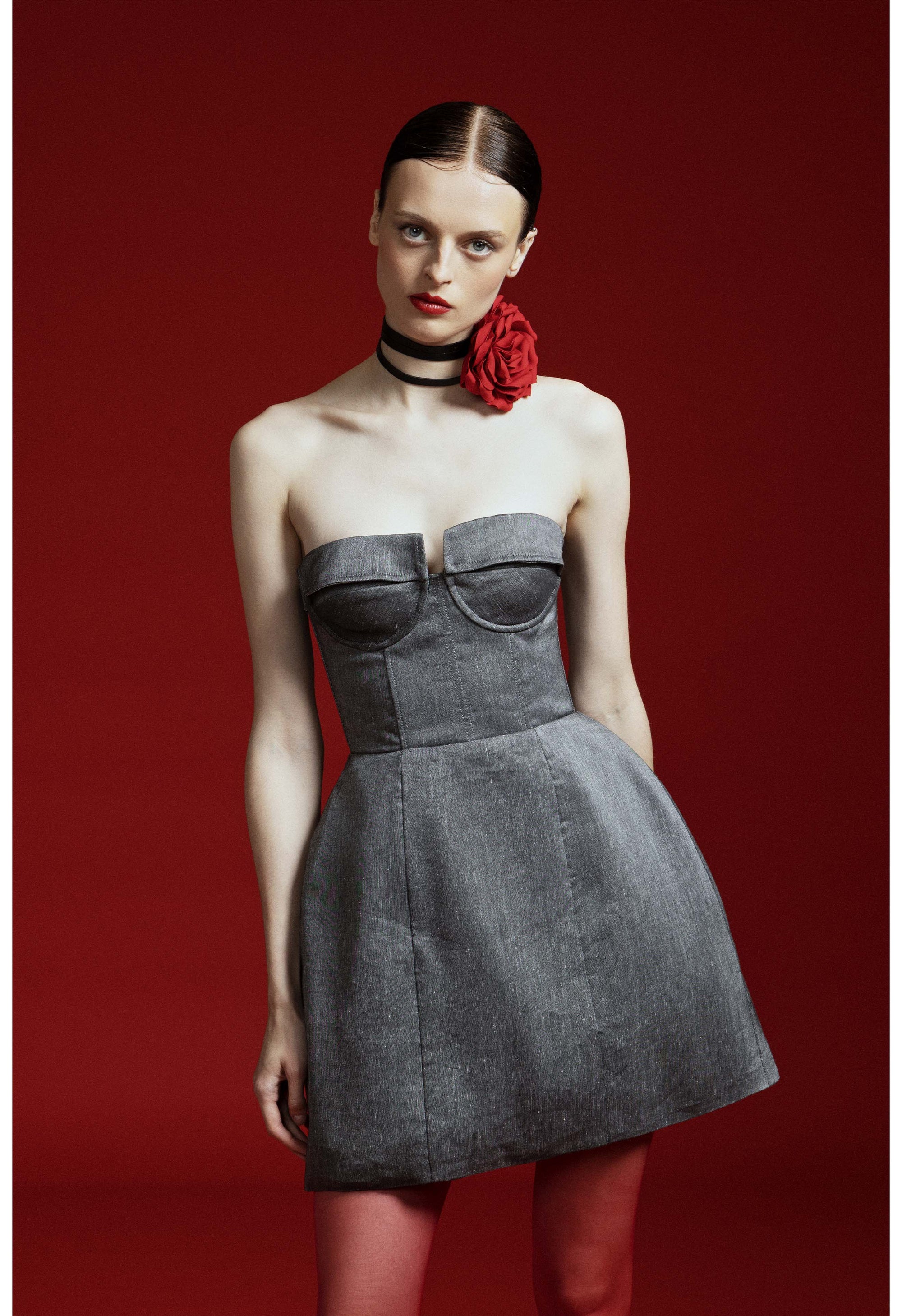 Strapless Mini Bubble Dress
