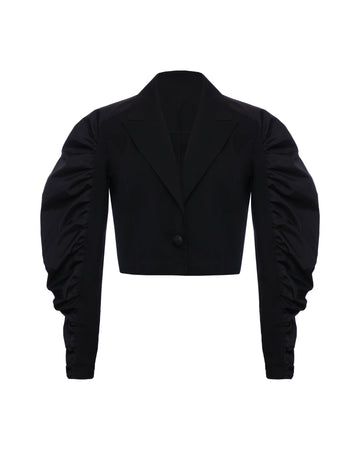 CROPPED JACKET WITH DRAGON SLEEVES