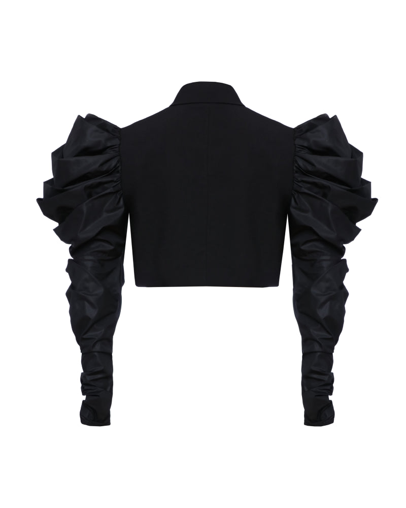 Cropped Jacket with Wing